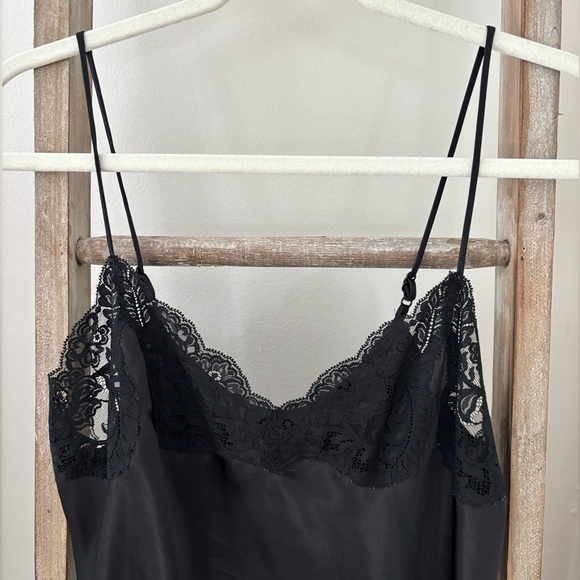 Vintage Wondermaid Satin and Lace Black Lingerie Slip - Picture 8 of 9